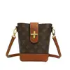Versátil Bolso Cubo Retro con Estampado de Leopardo para el Trabajo, Bolso Cruzado para Mujer con un Toque de Lujo, Bolso de Mano, Bolso de Hombro, Comercio Transfronterizo