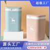Aomate Mini Lixeira de Mesa de Plástico Estilo Japonês com Tampa Basculante Cesto de Papel com Tampa Balde Sanitário Porta-Canetas para Carro Presente Presente