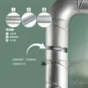 Duto espiral galvanizado para ventilação, remoção de poeira, exaustão de fumaça, resistente a altas temperaturas, tubos de aço anticorrosivos