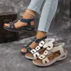 Sandalias Dopamina de Gran Tamaño para Exportación de Verano, Elegantes Sandalias Ligeras Caladas para Mujer, Populares Sandalias de Playa de Moda con Suela Gruesa