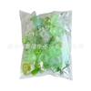 Nuevas cuentas redondas acrílicas de color caramelo simples con lazo de corazón, hechas a mano para hacer joyas DIY, accesorios, material para traje, caja