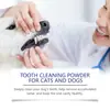 Yegbong Polvo Limpiador de Dientes para Mascotas Polvo Limpiador de Dientes para Mascotas para Eliminar Manchas, Eliminar Sarro, Suprimir el Mal Aliento y Refrescar los Dientes
