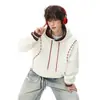 Sudadera con capucha de estilo americano, resistente, de bloques de color para hombre, marca de moda, otoño, holgada, casual, versátil, estilo callejero, top fresco y deportivo