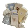 Calcetines Blancos Crudos Lindos de Dibujos Animados para Mujer, Calcetines de Media Pantorrilla, Estilo Coreano Moderno, Primavera y Otoño, Estilo Japonés, Calcetines con Encaje de Oso y Volantes