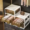 Caja de almacenamiento de ropa interior tipo cajón para armario de casa, organizador tres en uno para panties y calcetines, armario para ropa íntima