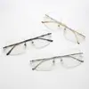 Gafas Graduadas Fotocromáticas Sin Montura con Varillas de Metal y Bambú Ligeras, Estilo Moderno, Doble Uso para Interiores y Exteriores, Gafas para Mujer