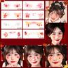 Explosões transfronteiriças 2025 Ano Novo maquiagem criativa para o rosto glitter fofo rico mahjong lanterna envelope vermelho paz e alegria