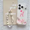 Aplicável ao Bracelete da Capa de Celular Apple 17ProMax iPhone16Pro Feminina 15 Fashionável 14Pro Vermelho Pêssego Pêssego