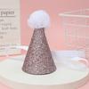Estilo Ins Coreano Chapéu de Aniversário Fofo com Glitter Coroa de Cabelo para Festa de Aniversário Infantil Adereço de Cabeça Chapéu Triângulo Arco-Íris Criativo Agora
