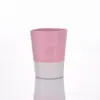 Taza para enjuague bucal, taza para cepillo de dientes, taza de lavado de material biodegradable de paja de trigo, color macarrón, ecológico