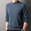 Suéter Engrosado de Lana Cachemir Peinada Hengyuanxiang para Hombre Otoño e Invierno 2025 Nuevo Suéter de Lana para Hombre de Cuello Alto