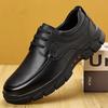 Zapatos de Hombre Estilo Nuevo Estilo Británico Zapatos Casuales de Negocios Versátiles de Cuero para Hombre Zapatos de Cuero Versátiles de Moda Antideslizantes de Suela Blanda