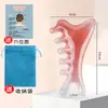Peine Masajeador de Cuero Cabelludo Rosa de Resina Cuatro en Uno, Peine de Terapia Capilar, Raspado y Desobstrucción de Meridianos, Área Facial y de Ojos