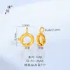 Puzuo Cor Forte Conservação de Cor Ouro de Areia Antiga Acessórios DIY Paz e Alegria Cinco Sutras Fivela Pulseira Colar Fivela de Fechamento