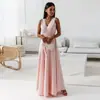 Estación independiente deseo Amazon Nuevo 2023 Verano color liso vestido de cuello en V vestido vestido punto