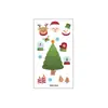 Nuevas Calcomanías de Tatuaje de Velas Pequeñas con Transferencia de Agua Fiesta de Navidad Animales Papá Noel Tatuajes Removibles para Niños