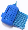 Toalla antibacteriana de carbón de bambú Amazon con sensación fría bolsa de senderismo de silicona toalla para deportes al aire libre empaque de venta caliente AliExpress