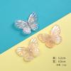 Animal de simulación mariposa colorida accesorios de resina venta al por mayor hecho a mano DIY bolsa de material funda para teléfono móvil cuerda para el cabello accesorios para el cabello parche