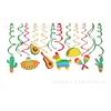 Pingente Espiral Xl138 Pvc Mexicano Maio Pingente Espiral Festa Folha Espiral Banner