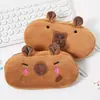 Bolsa de Lápices de Peluche Capibara Gran Capacidad Dibujo Animado Linda Capibara Bolsa de Papelería Estudiantes de Primaria y Secundaria Bolsa de Almacenamiento Modelo Transfronterizo