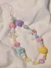 Cordón para teléfono móvil con colgante de dopamina para niña, pulsera corta de cuentas coloridas, colgante para cámara CCD antipérdida