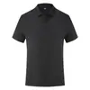 Camisa tipo polo de algodón y seda de verano ropa de trabajo para hombre camiseta de manga corta con solapa camiseta publicitaria cultural ropa de clase logo estampado bordado