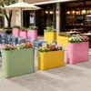 Caja de Flores para Patio Exterior Combinación Balcón Terraza Canaleta para Flores Sensible a la Luz Centro Comercial Calle Peatonal Tienda de Té con Leche Valla Divisoria