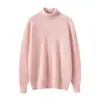 2025 Nuevo Otoño e Invierno 100% Cachemira Pura Prendas de Punto para Mujer Jersey de Cuello Alto de Punto Suelto de Cachemira Top Ropa Interior