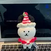 Chapéu de Urso Autodepreciativo 13cm, Babador de Tricô, Roupa de Boneca, Babador de Crochê Feito à Mão para Saliva, Decoração de Boneca, Fofo