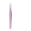 Pinzas de Acero Inoxidable de Colores de 10.5cm Pinzas para Pegatinas de Cinta Pinzas para Diario DIY Cabeza Recta Cabeza Curva Pinzas