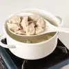 Colador Doméstico Colador de Fideos Malla Drenante de Cocina para Empanadillas Resistente a Altas Temperaturas Mango Largo Antideslizante Cuchara Drenante Utensilios de Cocina