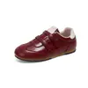 2026 Nuevos Zapatos de Entrenamiento Retro Alemanes de Cuero Genuino para Mujer, Zapatillas Deportivas Casual Versátiles de Suela Suave y Ligera, Zapatos de Forrest Gump, Zapatos Blancos
