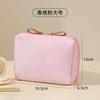 Bolsa de almacenamiento portátil para cosméticos transfronterizos para mujer, minibolsa pequeña con boca roja, bolsa de almacenamiento de gran capacidad para cosméticos, bolsa para salidas.