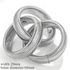 Anillo de Moda para Mujer Estilo Europeo y Americano Acero de Titanio Exagerado Hueso de Serpiente Pulsera Elástica Multi-Anillo Elegante Personalizado Serpiente Pulsera Impermeable
