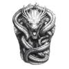 Tatuaje Completo de Espalda Estilo Dragón Misterioso Tatuaje de Jugo de Hierbas Pegatinas de Tatuaje para Hombres Pegatinas de Larga Duración Sabiduría y Buena Suerte