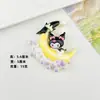 Tarjeta Grande de Dibujos Animados Luna Pequeña Accesorios Europeos de Resina DIY Pasador Hecho a Mano Hebilla de Zapato Funda para Teléfono Móvil Llavero de Taza de Agua Material