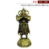 Cobre Weituo Galan Protector del Dharma Estatua de Buda Wei Tuo Guan Gong Galan Bodhisattva Dios Protector Izquierdo y Derecho del Dharma Decoración de Bronce Dorado Sala de Estar