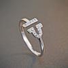 Anillo de plata de ley S925 Damila de doce constelaciones para mujer, moda coreana, circonita, anillo abierto, accesorios, fabricante, en stock