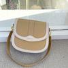 Bolso de hombro texturizado para mujer, bolso bandolera de diseño de nicho, bolso de sillín combinable, novedad de 2022