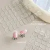Cinta Adhesiva Especial de Doble Cara para Uñas, Malla Ultra Fina Sin Rastro Pegamento de Gelatina Cristalina, Herramienta Fija para Puntas de Uñas de Práctica