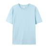 Camiseta de Manga Corta con Cuello Redondo, Algodón Puro, Talla Europea y Americana, con Logo, Talla Grande, Color Sólido, Patrón Impreso Transfronterizo, Personalización de Pod One-Piece