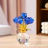 Adornos de Cristal al por Mayor Transfronterizos, Rosas Artificiales Creativas, Decoración para el Hogar, Adornos de Escritorio, Manualidades, Regalos