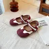 Zapatos Mary Jane de Cuero para Niñas 2026 Nuevo Estilo de Verano Zapatos Individuales Transpirables para Niños con Punta Dividida Sintética Modelos de Primavera y Otoño