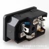 Lanzmfg Langzheng Lz-8-F3 Interruptor Triplo em Forma de 8 com Tomada CA Tipo Cartão de Seguro