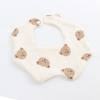 Toalla de saliva de bebé de algodón de gasa para bebé recién nacido, babero de comer de seis capas, babero absorbente de dibujos animados antiincrustante, generación de cabello