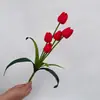 Ramo de Flores Artificiales Tulipán con Tacto Real Ramo Artificial de Novia Boda Ramo Artificial Flores Falsas Accesorios de Fotografía Coreanos Flor de Seda