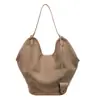 Bolsa Tote de Grande Capacidade Estilo Retrô, Modelo Balde, para Mulheres, Lançamento Outono 2025, Estampa de Leopardo, Bolsa de Ombro ou Axila Relaxada para o Dia a Dia