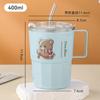 Copo de Água Simples de Vidro de Camada Dupla, Copo com Canudo, Caneca com Tampa, Copo de Leite e Café com Aparência Sofisticada, Copo para Beber Doméstico
