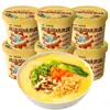 Sopa de Pollo Shiitake con Fideos de Arroz 80g Caja de 6 Paquetes Fideos de Arroz Instantáneos Fideos de Arroz "Over-The-Bridge" Snack Fideos Instantáneos Convenientes
