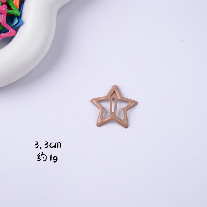SKU图_星星发夹浅咖色SL-60017
